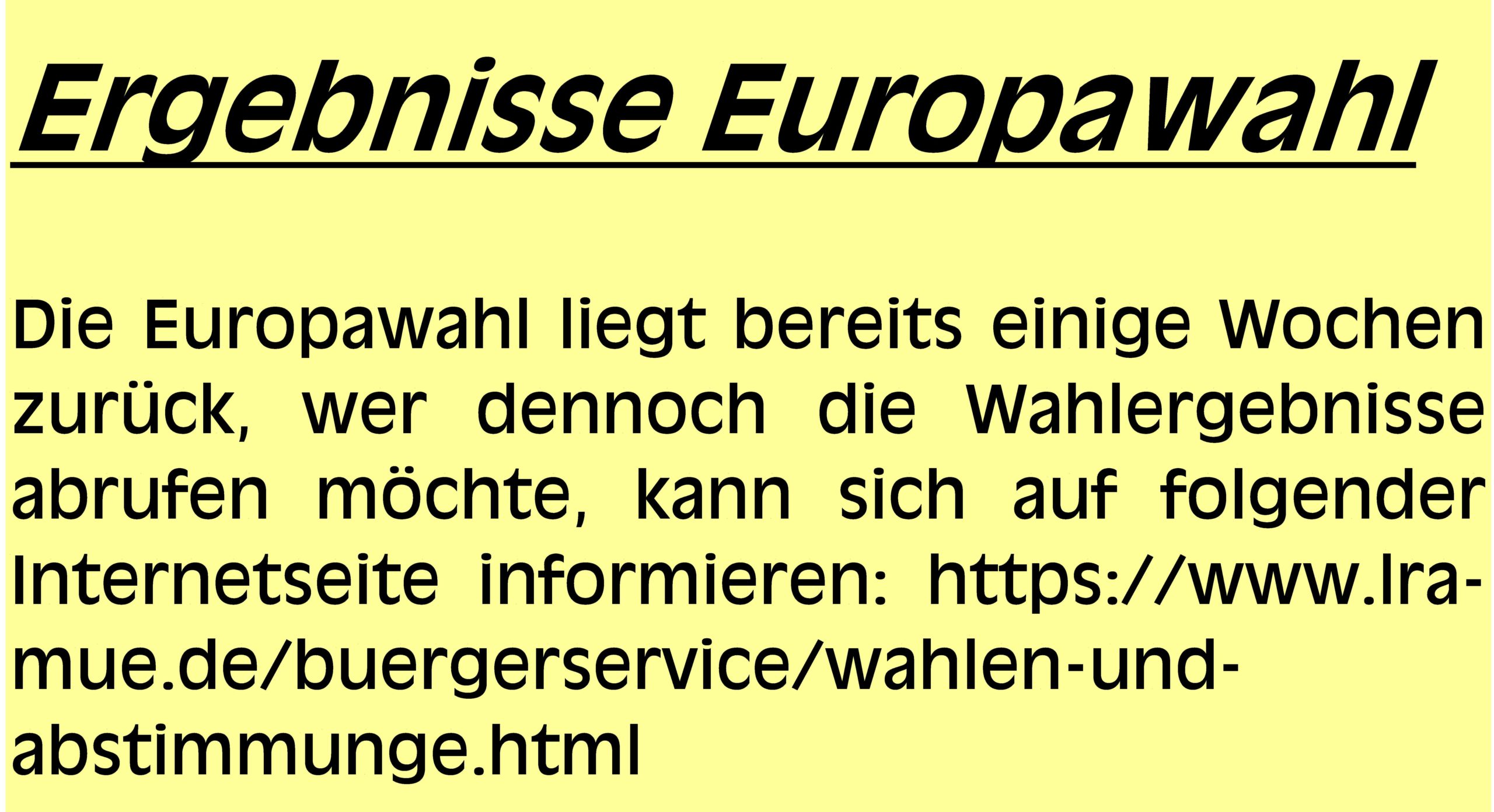 Ergebnisse Europawahl – Verwaltungsgemeinschaft Oberbergkirchen